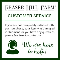 Fraser Hill Farm 6 Ft. Pre-Lit Inflatable Santa In Fork Lift