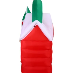 Fraser Hill Farm 7-Ft. Pre-Lit Inflatable Santa's Workshop