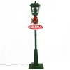 Fraser Hill Farm Let It Snow 71" Street Lamp W/ Tree & Signs Decor