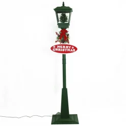 Fraser Hill Farm Let It Snow 71" Street Lamp W/ Tree & Signs Decor