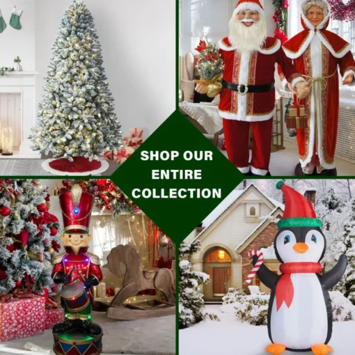 Fraser Hill 7-Ft. Wide Pre-Lit Inflatable Santa In Monster Truck
