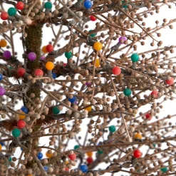 6' Frosted Berry Twig Christmas Tree With 350 Lights