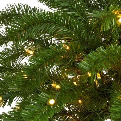 5 Ft. Christmas Palm Artificial Tree With 150 Warm White Led Lights