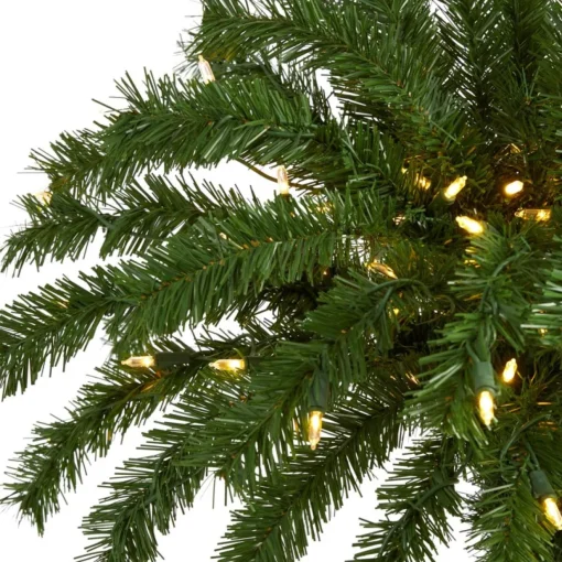 4 Ft. Christmas Palm Artificial Tree With 150 Warm White Led Lights