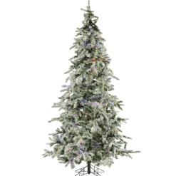 9-Ft. Flocked Mountain Pine Christmas Tree