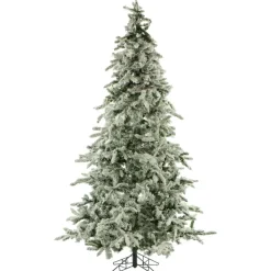 9-Ft. Flocked Mountain Pine Christmas Tree