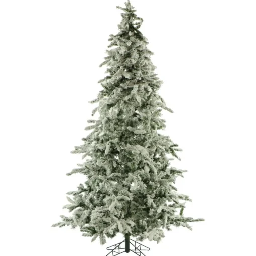 9-Ft. Flocked Mountain Pine Christmas Tree