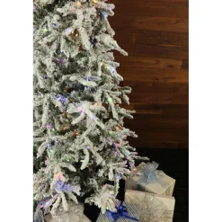 9-Ft. Flocked Mountain Pine Christmas Tree