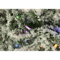 9-Ft. Flocked Mountain Pine Christmas Tree
