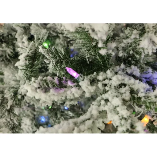 9-Ft. Flocked Mountain Pine Christmas Tree