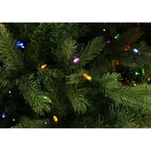 9-Ft. Foxtail Pine Christmas Tree With Multi-Color Led String Lighting