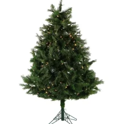 5-Ft. Northern Cedar Teardrop Christmas Tree With Clear Led Lights And Ez Connect