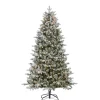 Gerson Company 7.5' Flocked Natural Swiss Mountain Fir With 800 Lights