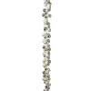 Gerson Silver Lighted Ornament Garland