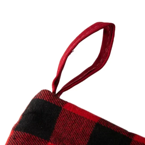 Glitzhome 21" L Led Embroidered Linen Dog Christmas Stocking
