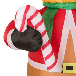 Glitzhome 8' Lighted Inflatable Reindeer Decor