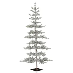 Glitzhome 7Ft. Deluxe Pre-Lit Pine Artificial Christmas Tree W/ Lights
