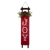 Glitzhome 40"H Lighted Wooden Sleigh Joy Porch Sign
