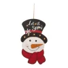 Glitzhome 19In H Lighted 3D Wooden Metal Snowman Wall Decor