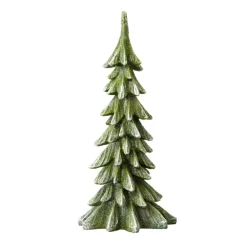 Glitzhome 14.75In H Resin Christmas Table Tree Decor