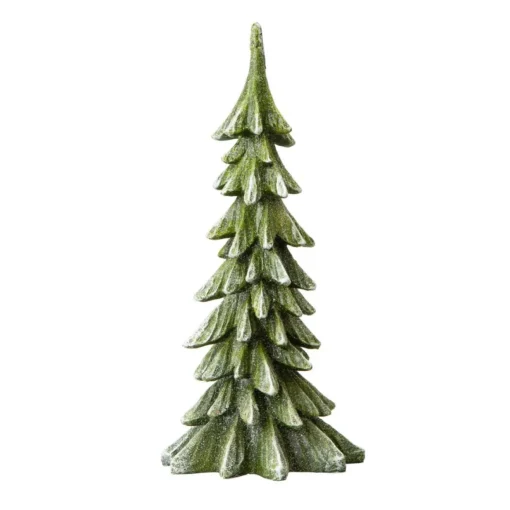 Glitzhome 14.75In H Resin Christmas Table Tree Decor