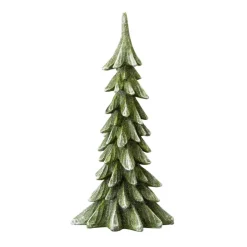 Glitzhome 14.75In H Resin Christmas Table Tree Decor