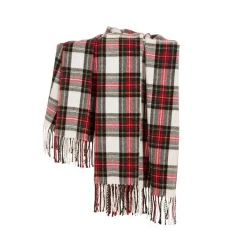 Glitzhome 60In L Acrylic Plaid Woven Throw