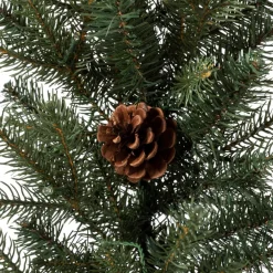 Glitzhome 2Pk 9' Pre-Lit Leds Greenery Pinecone Christmas Garland