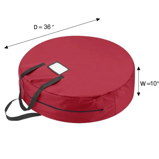 Hastings Home 36" Round Artificial Wreath Storage Bag