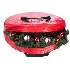 Hastings Home Tree And Wreath Storage Bag Set - Red