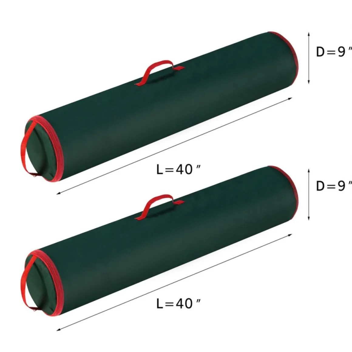 Hastings Home Wrapping Paper Storage Bag For Up To 40" Rolls 2-Pack