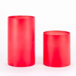 Llumaflame Frosted Candles With Realistic Flame - 2-Pack