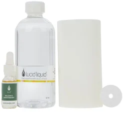 Lucid Candle 6" Pillar Candle With 16 Oz. Liquid & Fragrant Stone