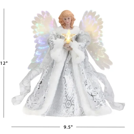 Mr. Christmas 12" Fiber Optic Angel Tree Topper