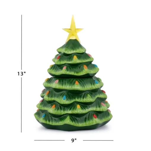 Mr. Christmas 13" Illuminated Nostalgic Tree Cookie Jar