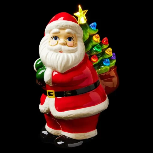 Mr. Christmas 10" Led Ceramic Figure With Timer