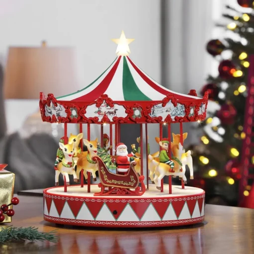 Mr. Christmas 13.5" Vintage Carousel