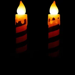Mr. Christmas Blow Mold Glitter Candles - Set Of 2