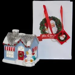 Mr. Christmas Nostalgic Ceramic Village - Set Of 3