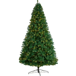 Nearly Natural 9 Ft. Northern Tip Christmas Tree With 650 Led Lights