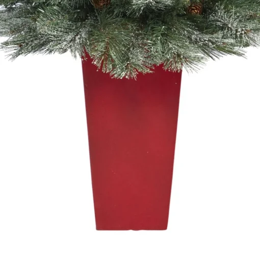 Nearly Natural 44 In. Snowed Mountain Pine Christmas Tree