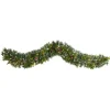Nearly Natural 6' Snow Tipped Christmas Garland With 35 Lights