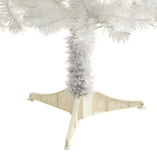Nearly Natural 5' White Christmas Tree With 150 Clear Led Lights