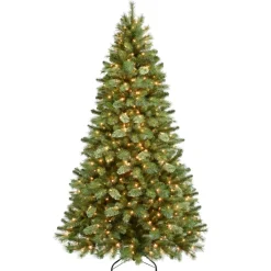 7.5' Pre-Lit Teton Pine Artificial Christmas Tree - 600 Clear Lights