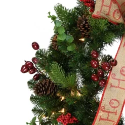 30" Premium Decorated Wreath - 70 Clear Lights