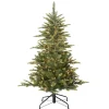 Puleo 4-1/2 Ft. Pre-Lit Arctic Fir Artificial Christmas Tree