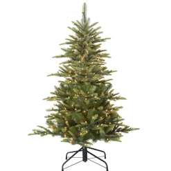Puleo 4-1/2 Ft. Pre-Lit Arctic Fir Artificial Christmas Tree