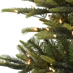 Puleo 4-1/2 Ft. Pre-Lit Arctic Fir Artificial Christmas Tree