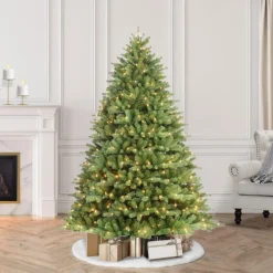 Puleo 7-1/2 Ft. Pre-Lit Davidson Fir Premier Artificial Christmas Tree