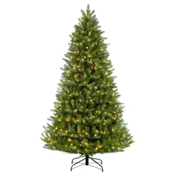 Puleo 9 Ft. Pre-Lit Green Mountain Fir Artificial Christmas Tree
